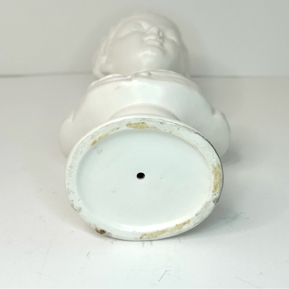 Vintage Boy Ceramic Bust Classic White - Picture 6 of 10
